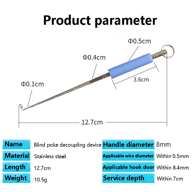 Stainless Steel Fish Hook Remover – Long, Durable Tool For Safe & Quick Hook Removal