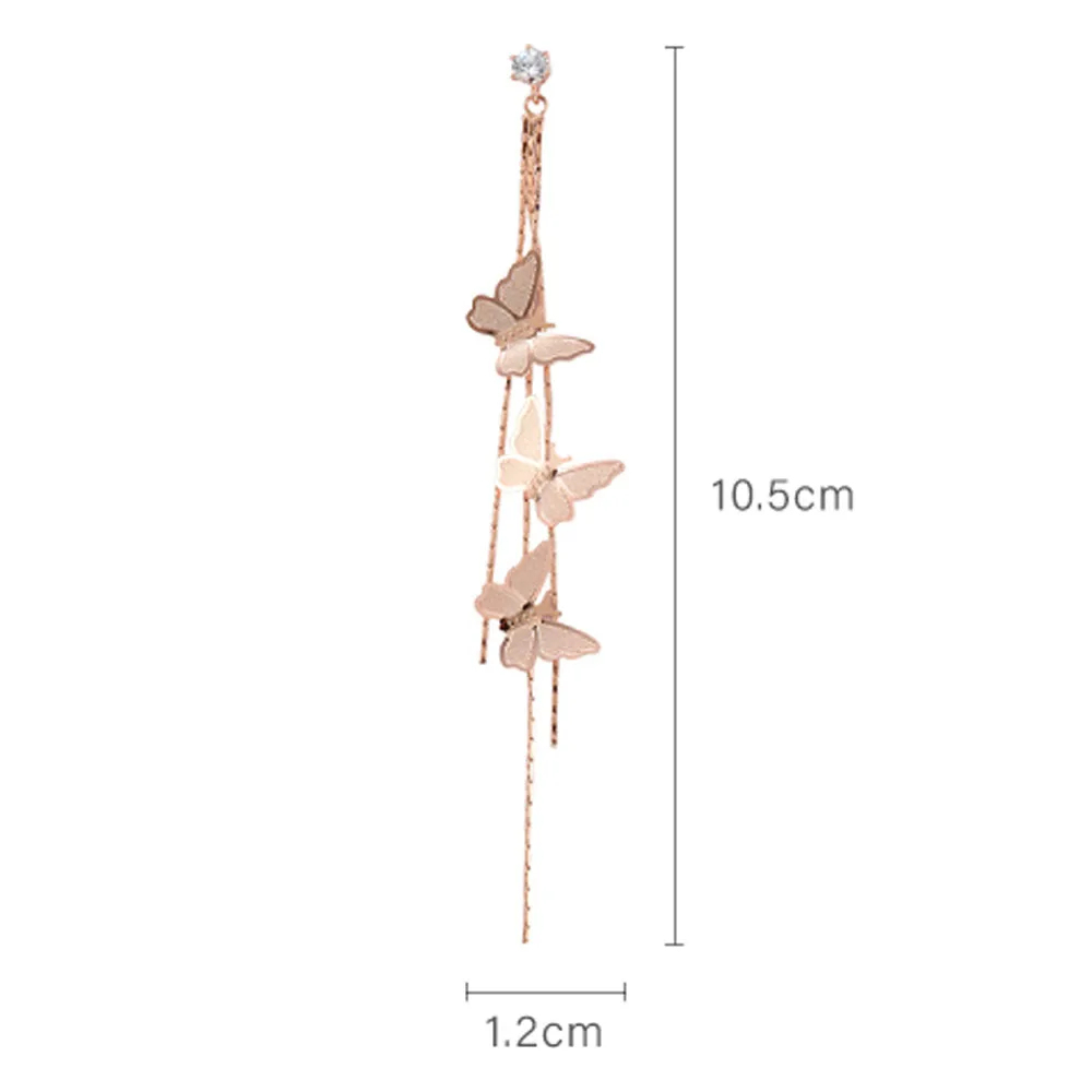 Classic Butterfly Drop Earrings For Women 2022 Trending Fashion Korean Trendy Pendientes Earring Unusual Pendant Jewelry Female