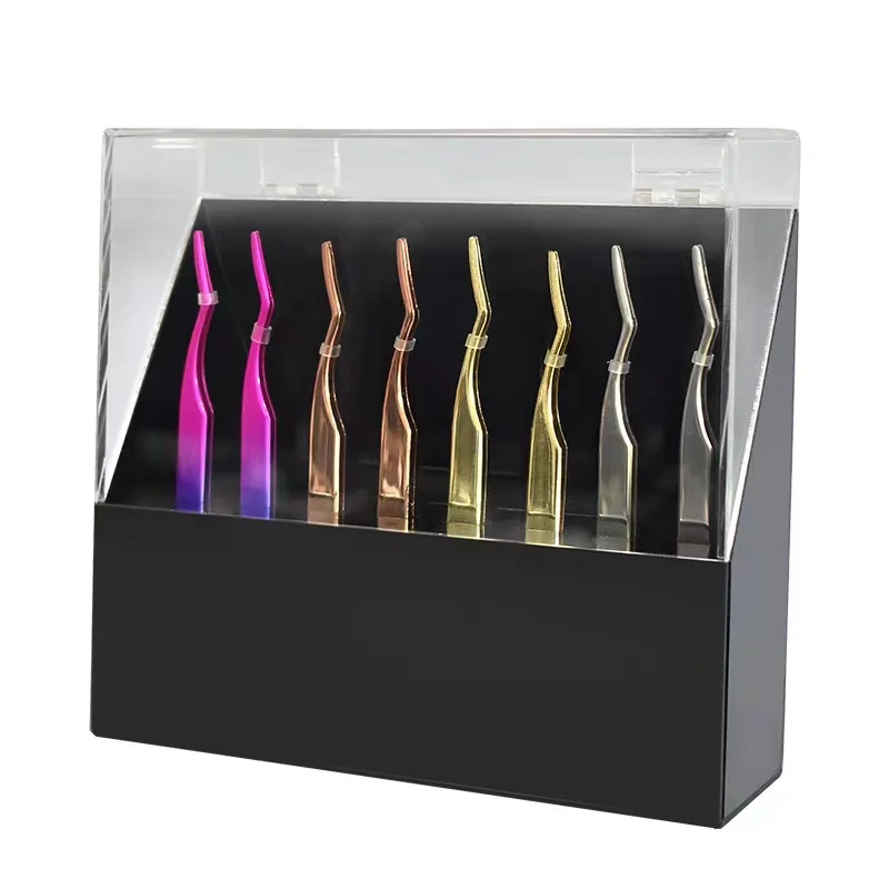1 Piece Eyelash Extension Storage Box Tweezers Display Stand Organizer Case Stand Holder Lash