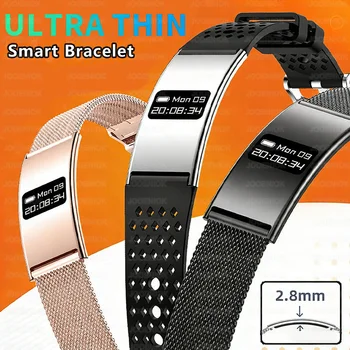 Nuovo Smartwatch 2026 Ultra Sottile 2.8mm con Lunga Durata della Batteria, Impermeabile, Braccialetto Sportivo, Monitoraggio della Salute per Uomini e Donne