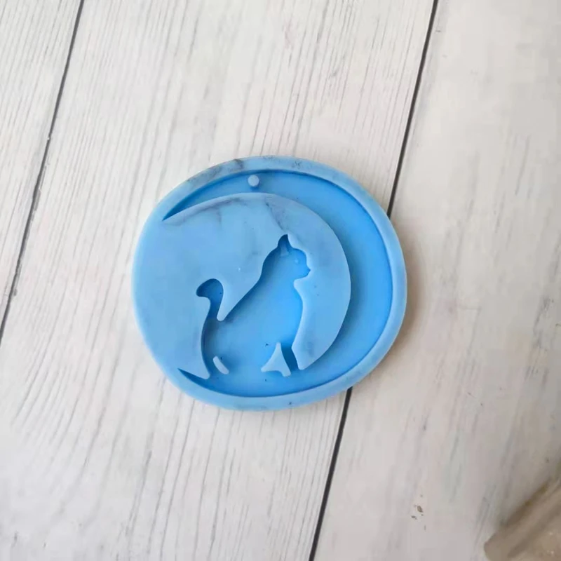 9Pcs Non-stick Angel Heart Silicone Mold for DIY Keychain Jewelry