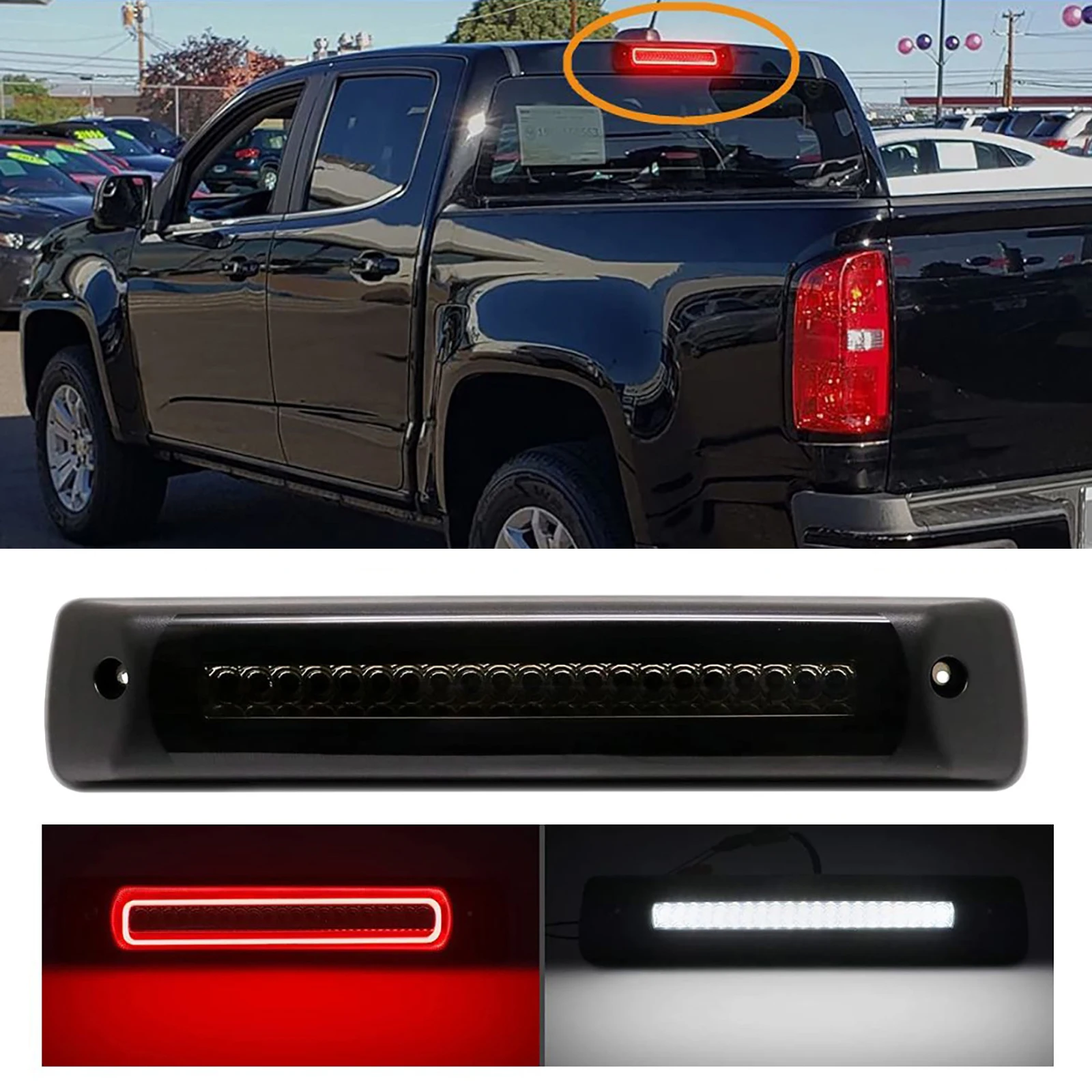 Truck Rear Led Additional Brake Light Replacement High Mount Brake Lamp ...