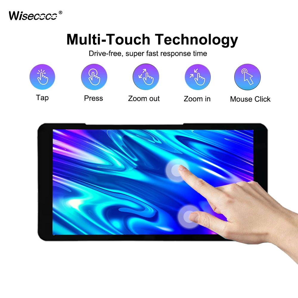Wisecoco 5.5 ġ FHD ġ ޴ , PC   3, 4, 5, PS4 ġ , 1920x1080 Ʈ C Ÿ ̹ ÷