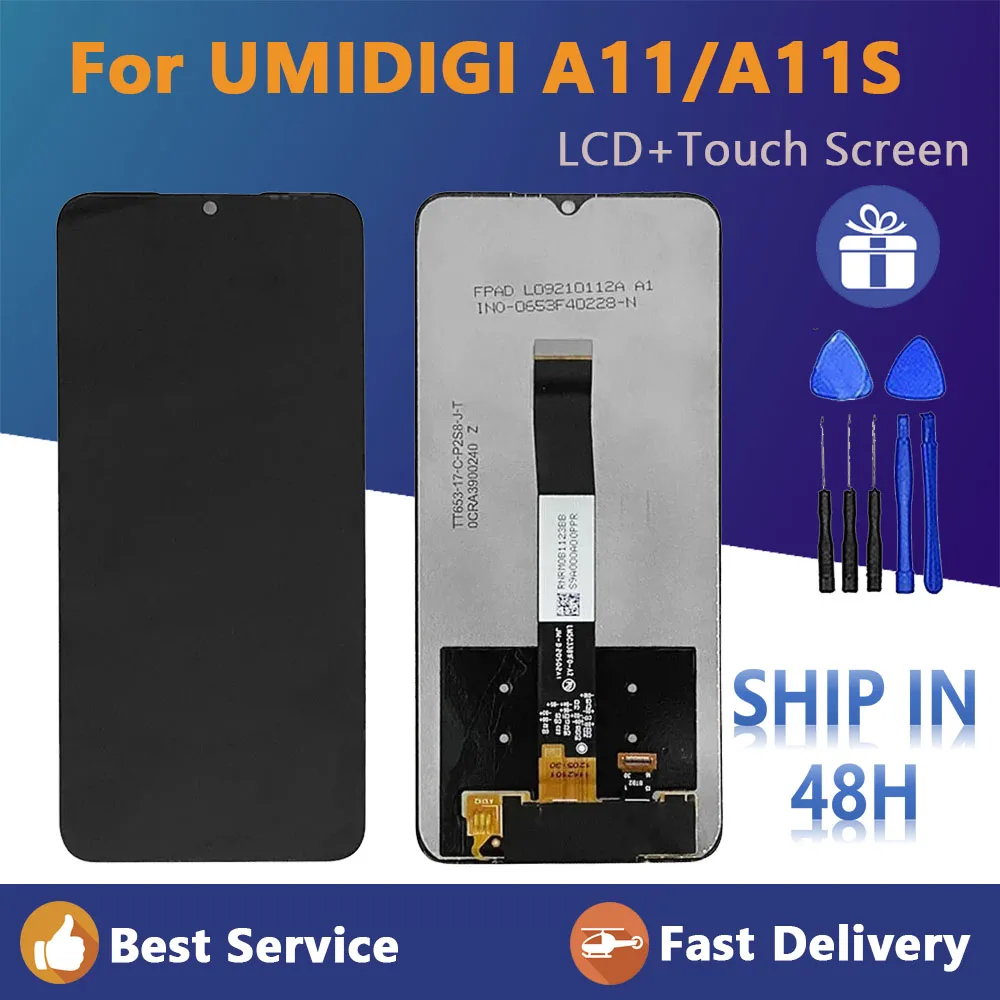 

Запчасти для смартфонов Umi UMIDIGI A11 A11S, 6,53 дюйма, 100% тестирование, ЖК-дисплей, сенсорный экран, стеклянная панель, дигитайзер в сборе