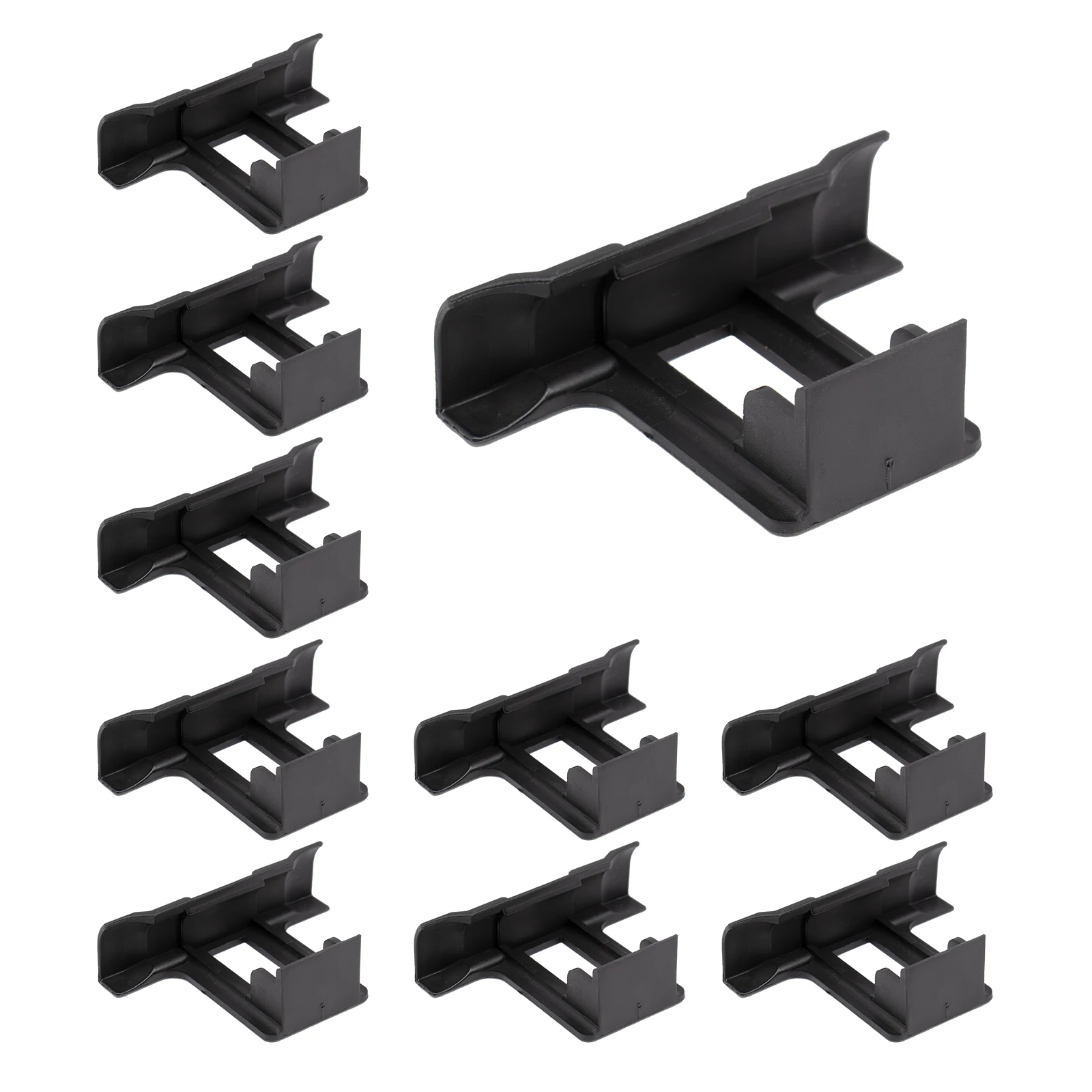 10pcs Solar Panel Water Drainage Clips ABS Roof Solar Photovoltaic Panel Water Drained Away Clip Guide & Mud Clamp Auto Remove