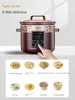 220V 5L Household Electric Slow Stewer Automatic Purple clay pot Multi Cooker Stewing Cooking Machine For Soup Porridge 2