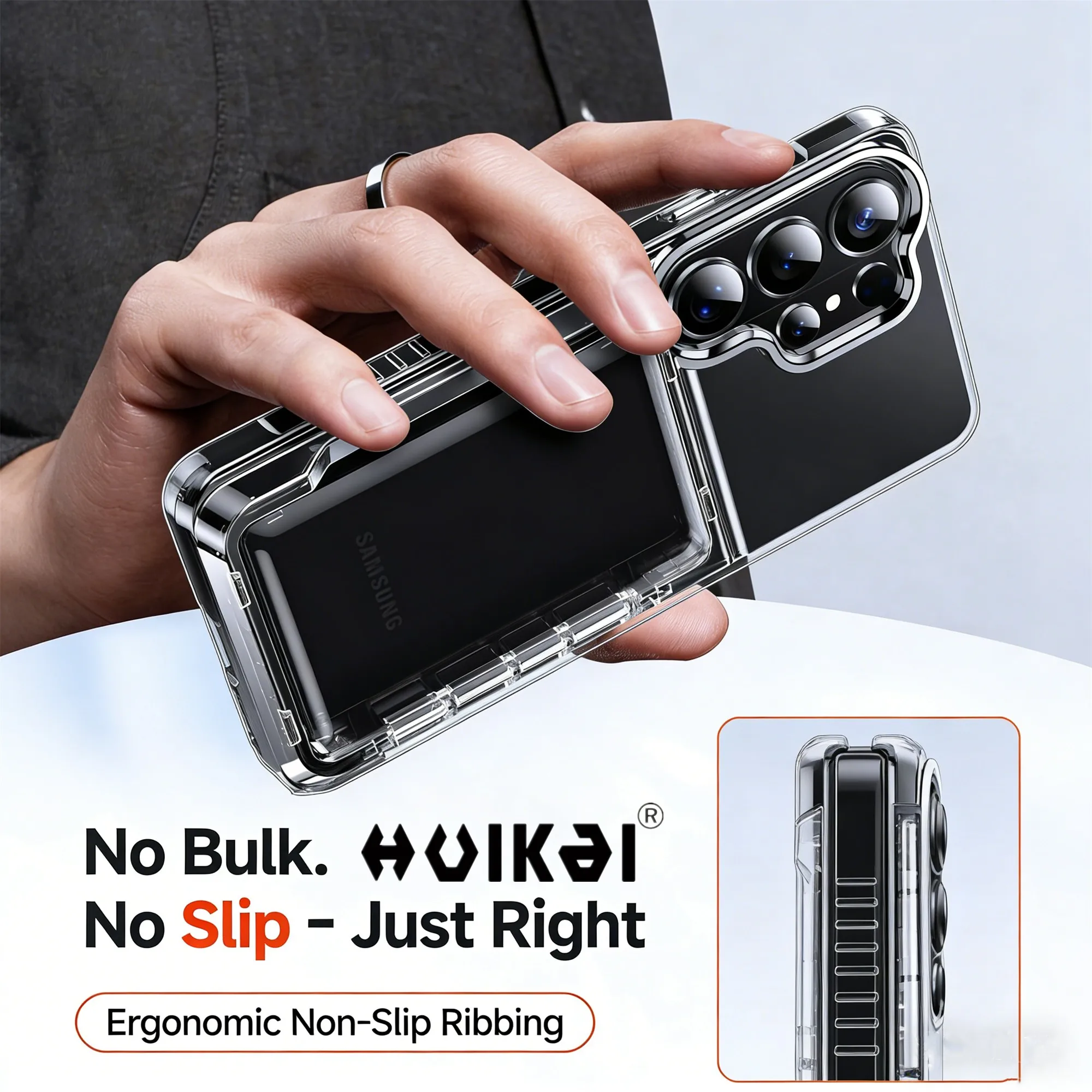 Slim Hard PC Heavy Duty Protective Wallet Card Holder Case with Slide Slot