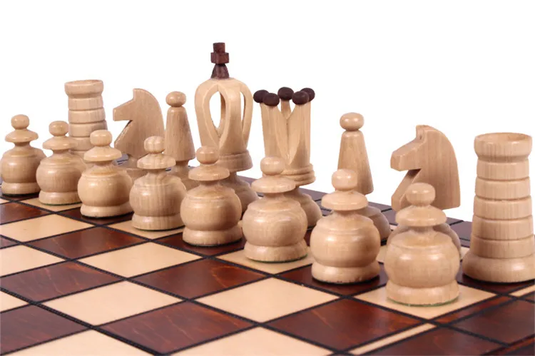 Mini conjunto de xadrez de madeira luxo torneio padrão internacional  portátil dobrável ornamento do vintage jogo tabuleiro arte decoração -  AliExpress