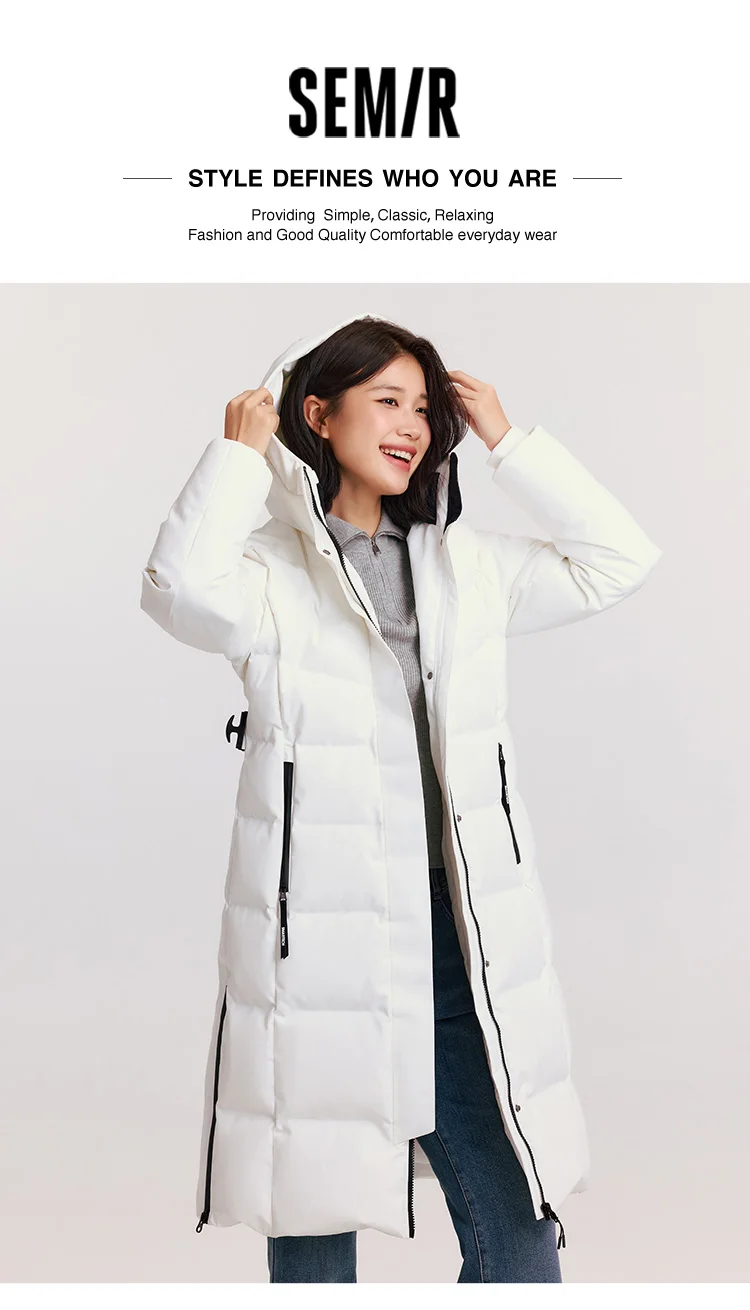 Down Jacket Women Long Length Parka New Winter Goose Down Warm Outdoor Windproof Outerwear