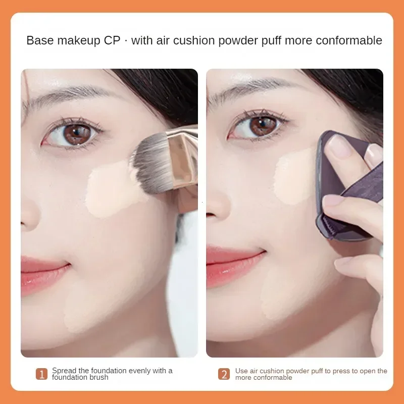 Pennello Professionale per Trucco a Testa Piatta, Pennello Ultra Sottile per Fondotinta e Correttore, Pennello per Fondotinta Liquido, Pennello per Base Viso, Strumenti per il Make-up - immagine 6