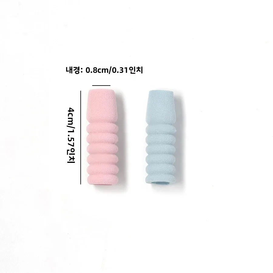 6Pcs 매니큐어 니퍼 미끄럼 방지 핸들 그립 커버, 소프트 스폰지 펜 홀더 랩, 네일 아트 도구용 땀 방지 손 보호대