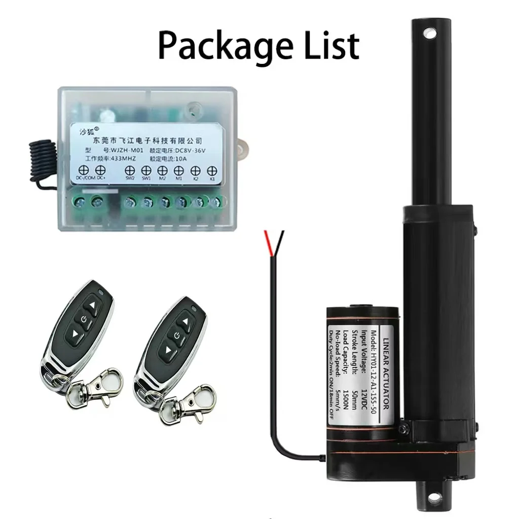Linear Actuator 12V DC Motor 1000N/1500N Max Lift for Auto Boat Window  Yacht Car