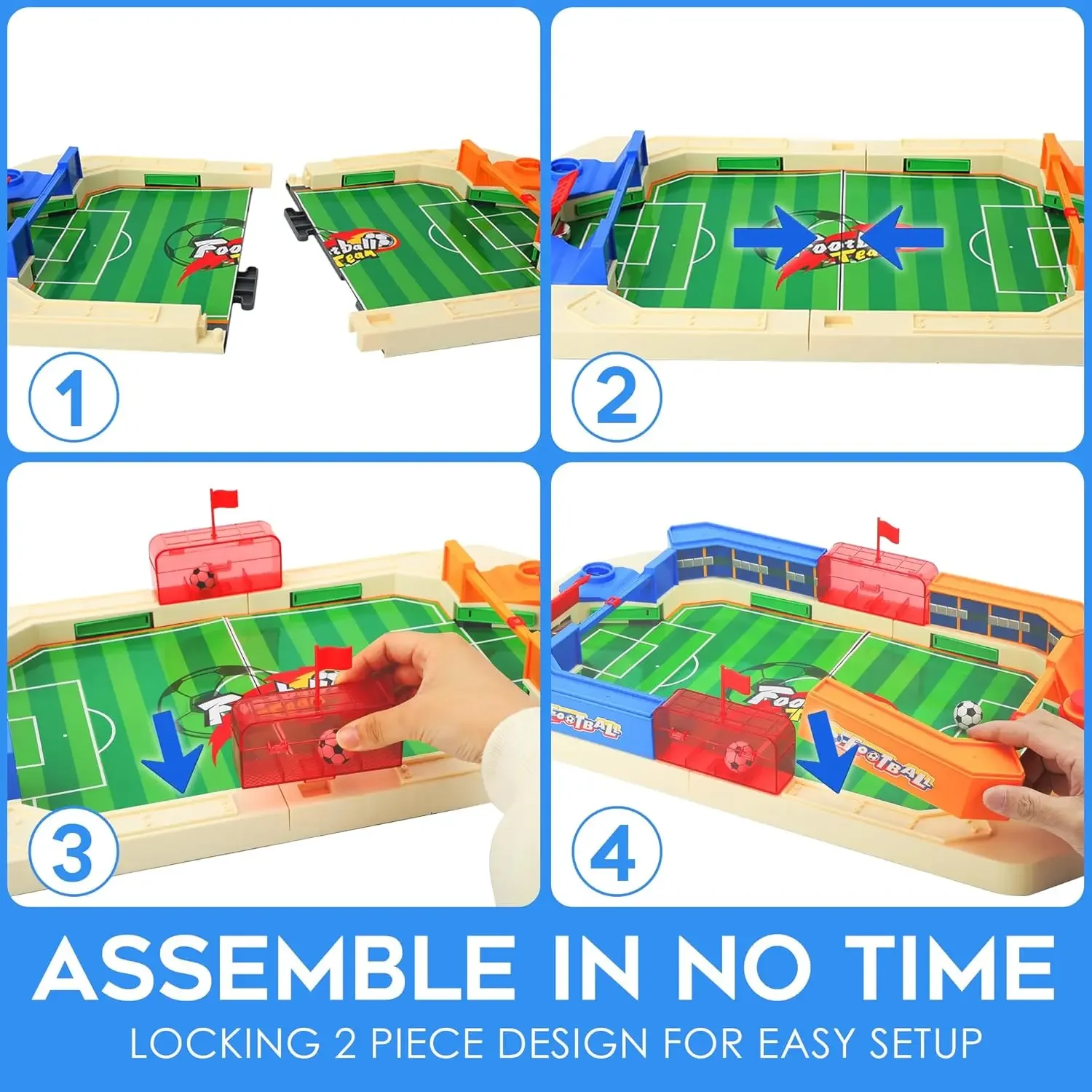 Mini Foosball Table Games for Kids 2024 Fun Tabletop Football Soccer Pinball Game Educational Toy for Indoor Game Family Party 4