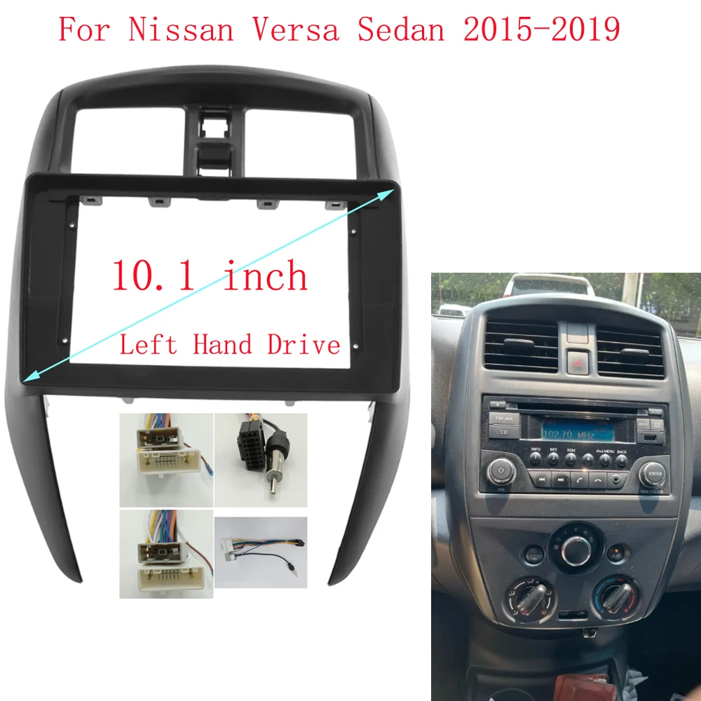 2015 2019 ֻ VERSA  (10.1 ġ, LHD)   ٸ, ȵ̵ GPS MP5 ׷ ÷̾, 2 Din   г  