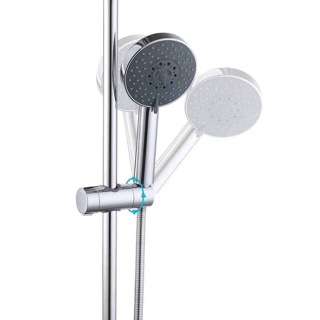 Showerhead holder Shower bracket Shower holder Shower Bracket Shower Rail Holder Adjustable 20~25mm ABS Chrome Head Holder Bathroom Accessories Universal