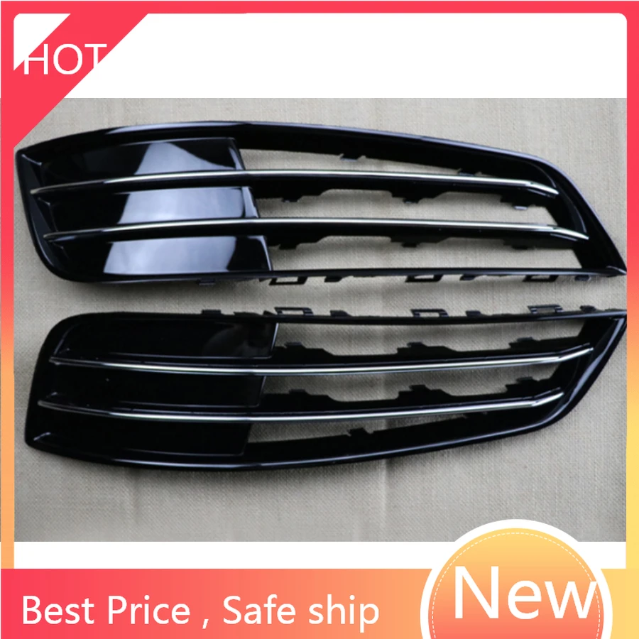 

Auto Left Right Side Front Bumper Fog Light Grille Grill Cover For AUDI A8 D4 2010 2011 2012 2013 2014 fast ship k