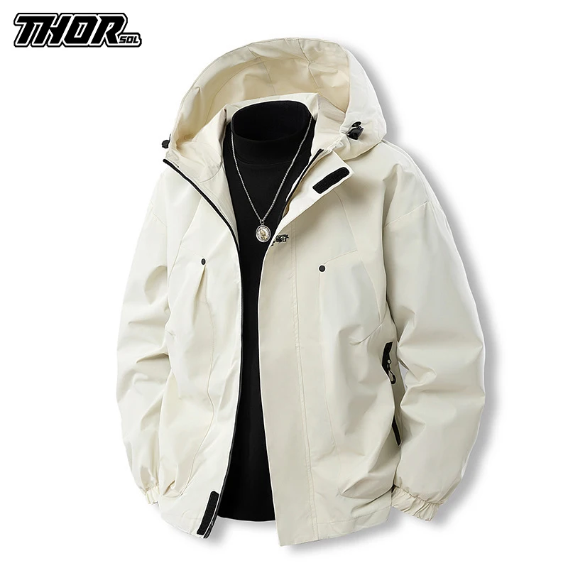 THORSOL Cycling Jacket Waterproof Breathable Windproof Coat MTB Bicycle Clothing Motorcycle Raincoat Chaqueta De Ciclismo Hombre