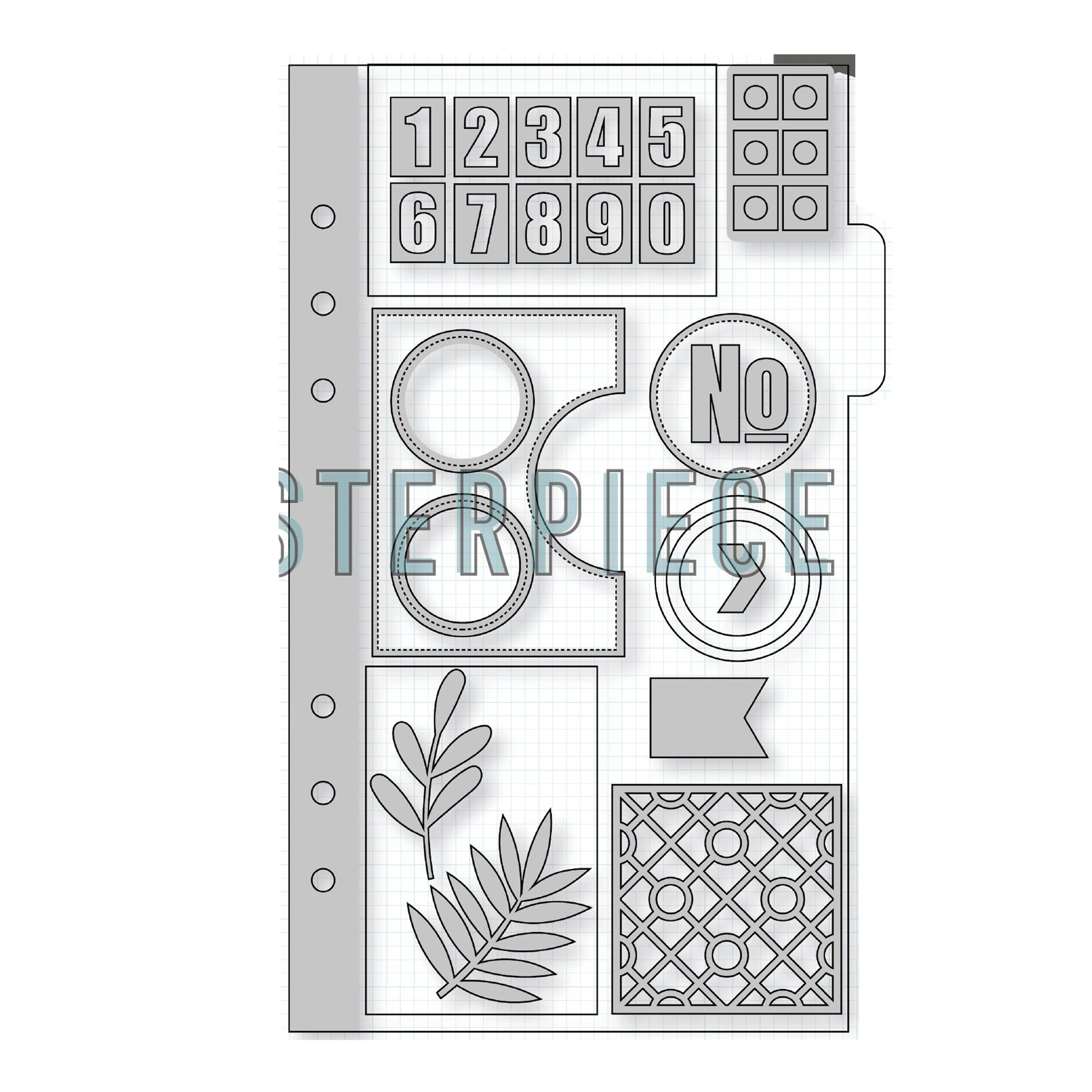 Alphabet pattern hot foil metal cutting dies for scrapbook DIY paper card album
