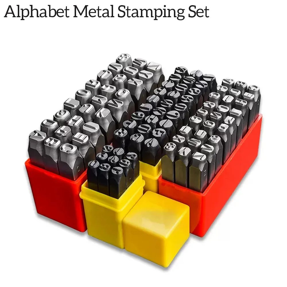 36 Piece Metal Stamping Kit; Uppercase Letters and Numbers; Metal Stamps  for Jewelry Stamping Kit; VIN Number Stamping Kit, Letter Stamps or