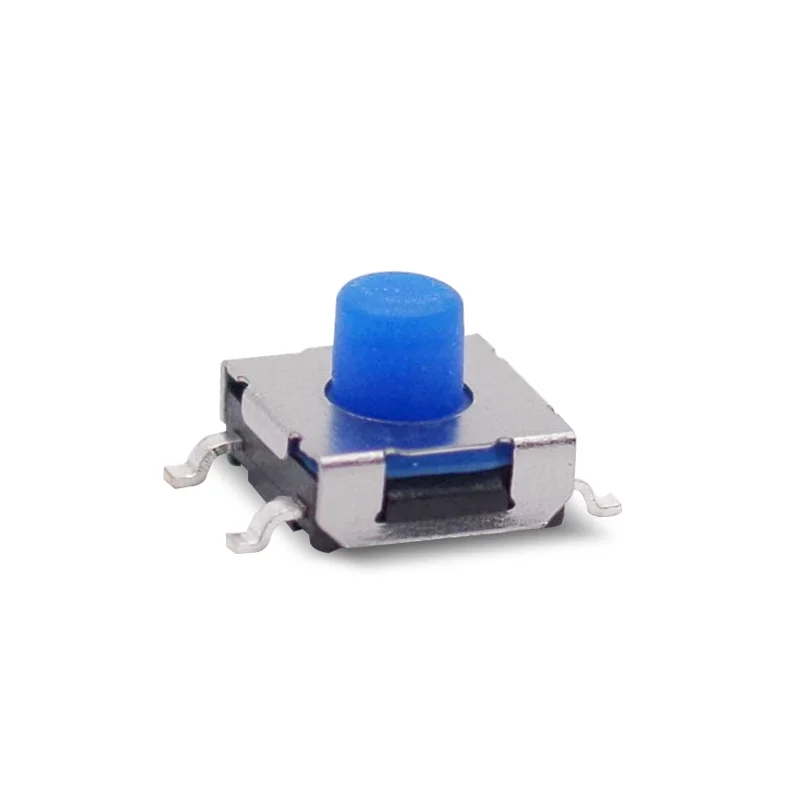 50Pcs IP67 Washable Tactile Switch 6.2X6.2 MM Tact Soft Feeling Silicone Button SMD Normally Open SPST Waterproof Momentary