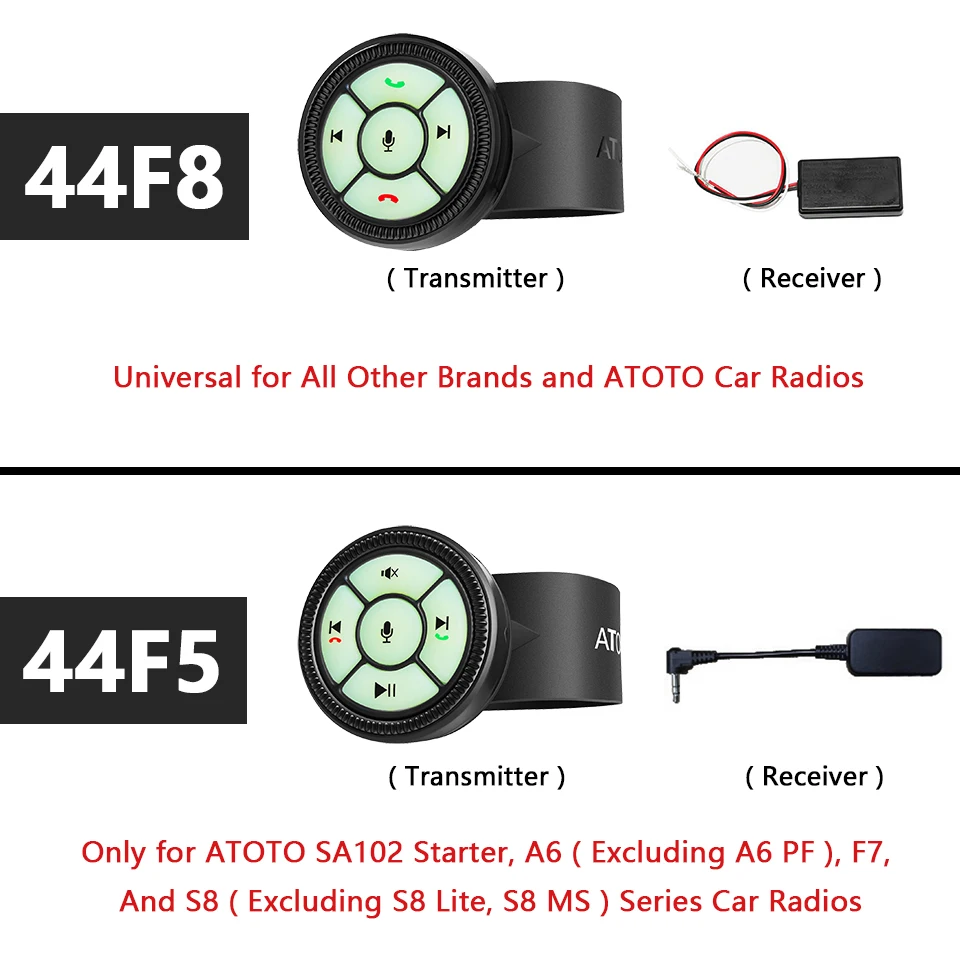 ATOTO Wireless Steering Wheel Remote Control Watch Strap 6 Keys Button for Car Radio Stereo GPS DVD Music Media Player Head Unit car multimedia player car radio car radio player car music player