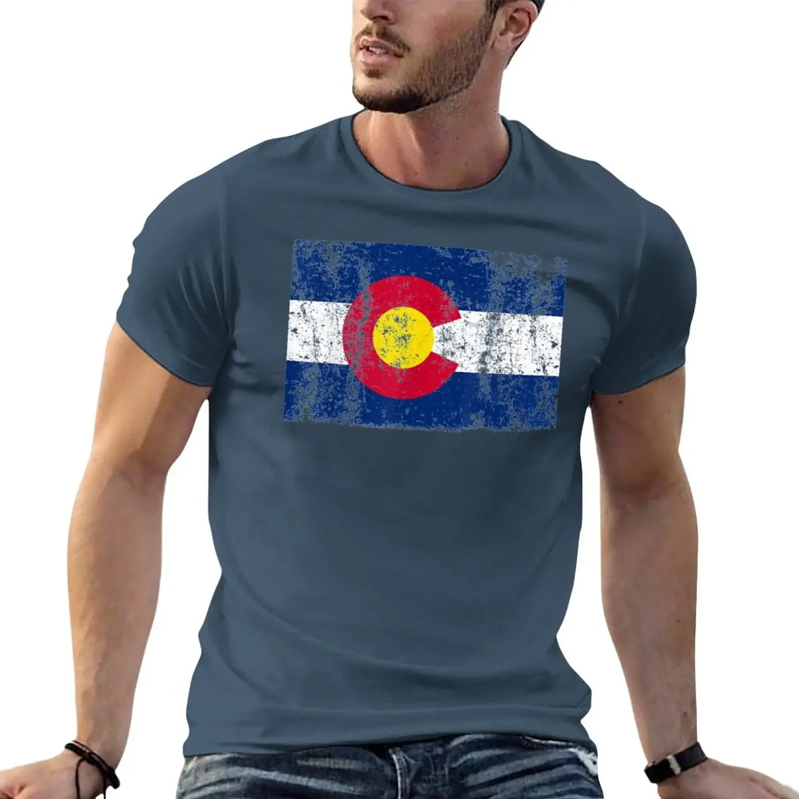 

State Of Colorado Flag Men Women Kids Mom Dad Gift T-Shirt customizeds new edition Men's t shirts