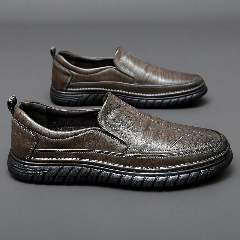 Golden Sapling Fashion Men's Loafers Leather Flats Classics Driving Shoes Platform Footwear Men Casual Formal Business Shoes 2