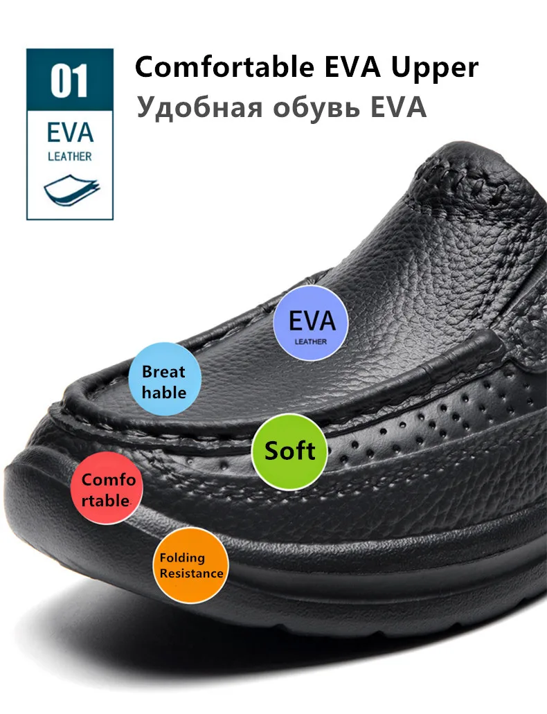 Summer Men Chef Shoes Anti Slip and Oil Proof Men's Work Shoes EVA Lazy Slippers Casual Trendy Slipper Fashion Garden Shoes