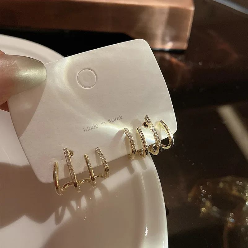 

Cute Orecchini 14K Gold Color Jewellry Diamond Earring Women Aros Mujer Oreja Silver 925 Jewelry Bizuteria Diamond Stud Earrings