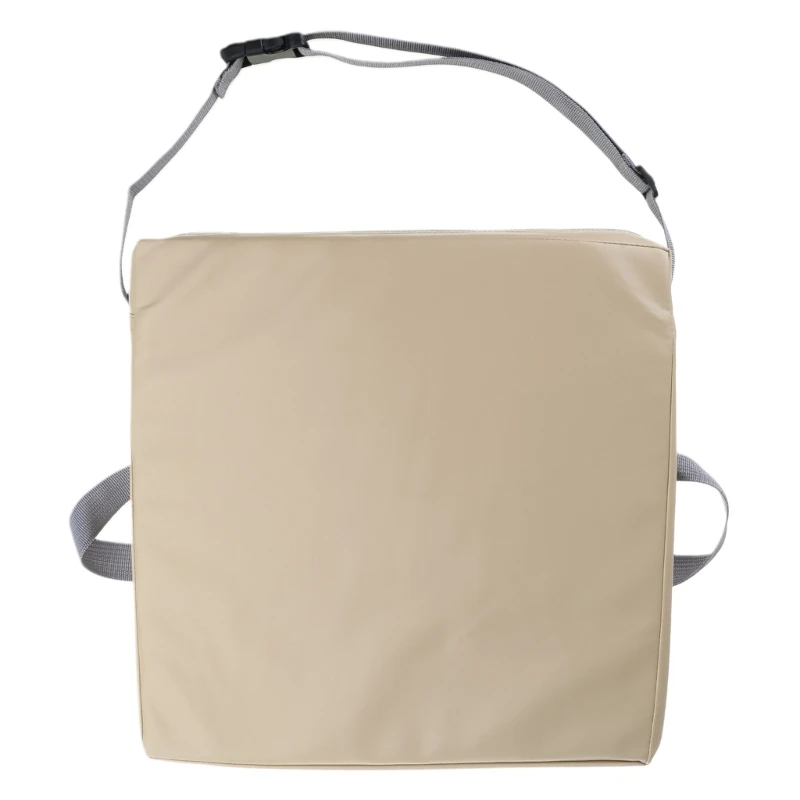 PU Booster Seat Cushion Highchair Cushion Pad Waterproof Design Adjustable Safety Belt Chair Pad for Dining Table Home