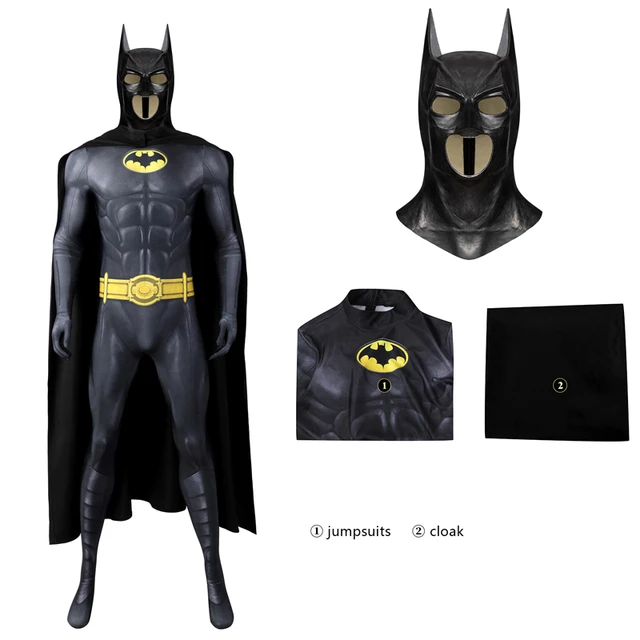 Supereroe Bruce Wayne Michael Keaton Cosplay Zentai body adulto Costume di  Halloween serie animata stampa vestito elastico - AliExpress