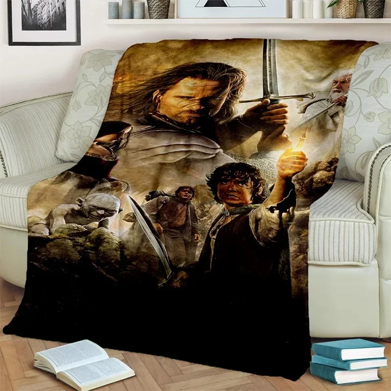 L-Lord of-f the Rings H-Hobbit HD-Decke, weiche Überwurfdecke für Zuhause, Schlafzimmer, Bett, Sofa, Reisen, Büro, solide Decke für Erwachsene – Detail 25