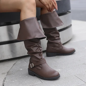 Medieval Leather Boots Jack Sparrow Renaissance Half Haddock Shoes Footwear Larp Pirate Warrior Vintage Jackboot For Adult