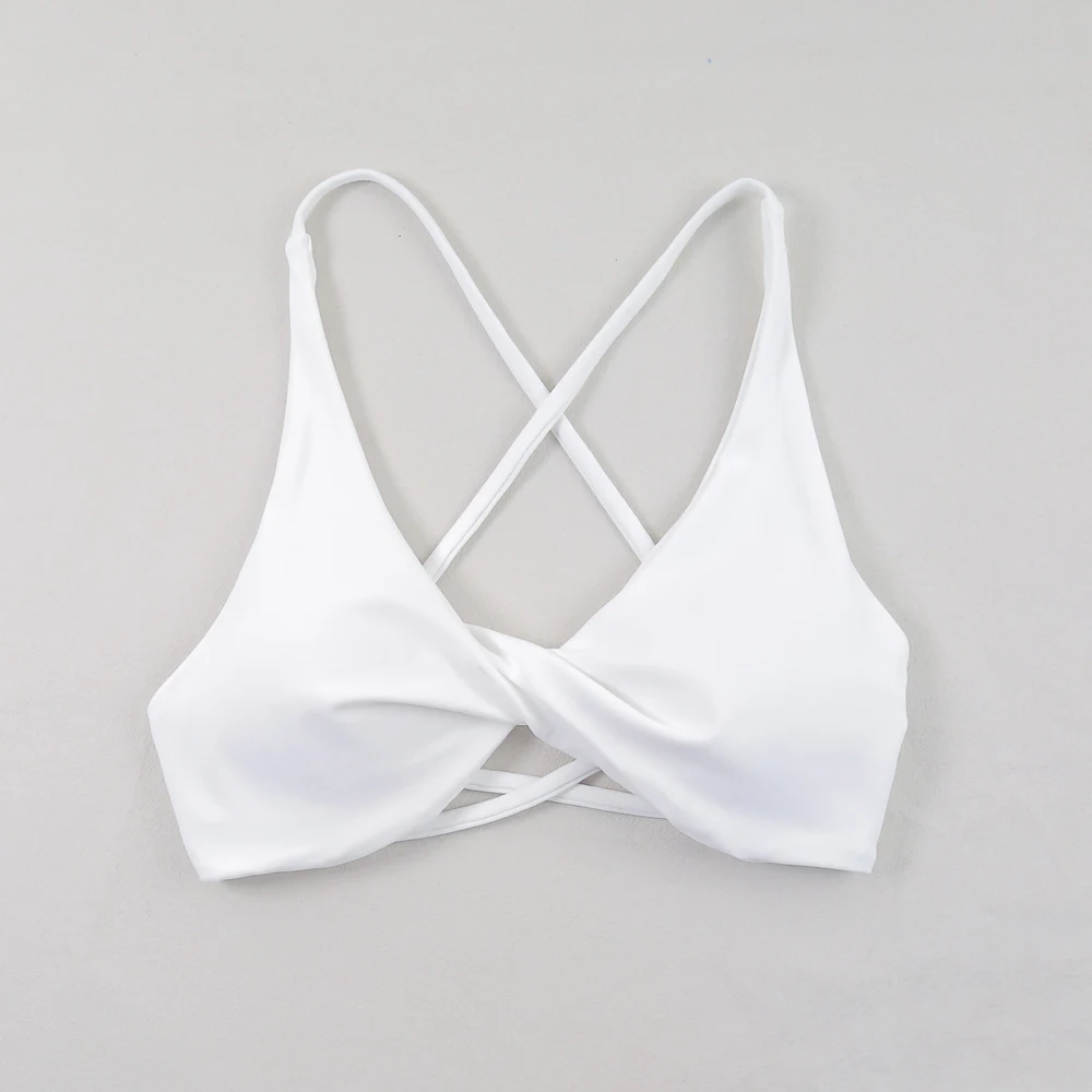 Sexy Slim Shoulder Straps Somfortable High Stretch Sports Underwear Gym Workout Breathable Detachable Yoga Bra