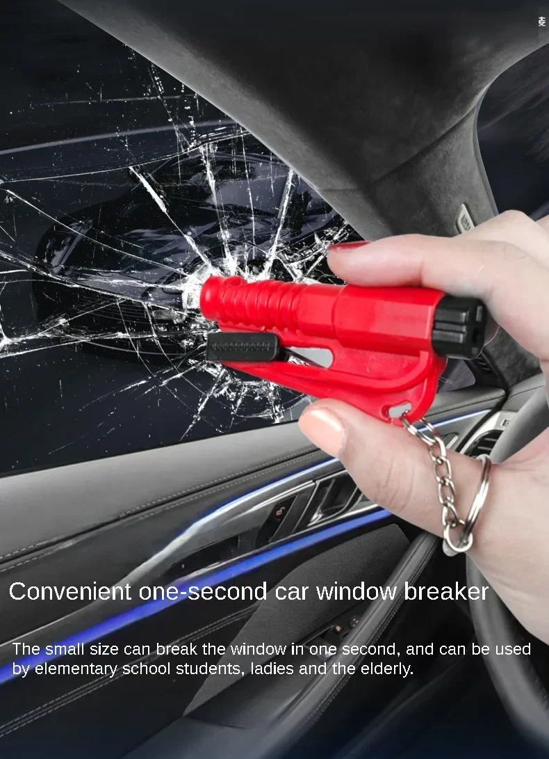 Safety Hammer with Rescue Whistle, Car Escape Tool