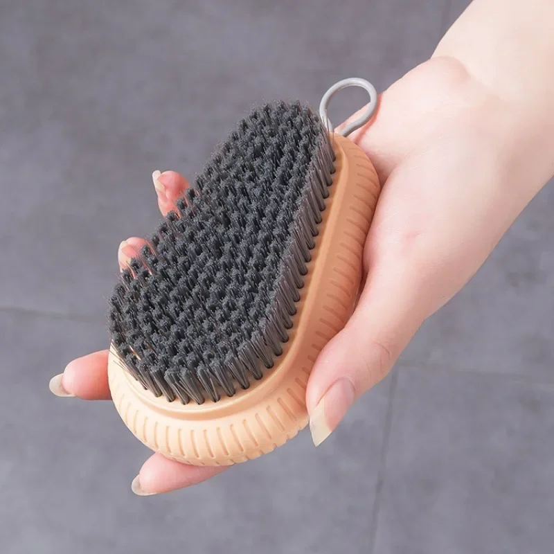 1Pc Plain color plastic soft-wool laundry brush shoes washing clothes brush board brush shoes brush 5
