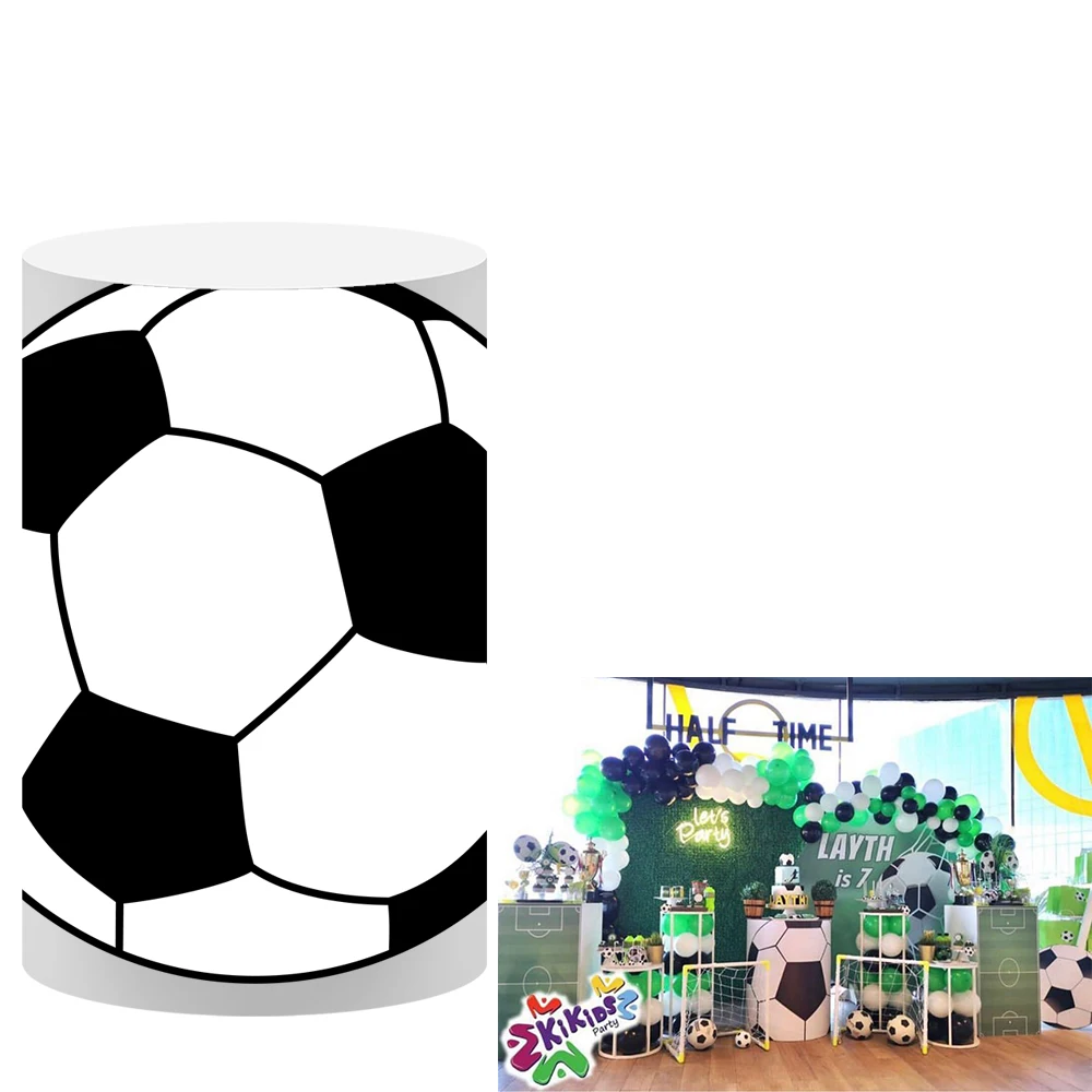 

Чехол-цилиндр с принтом футбольной тематики для вечеринки в честь Дня Рождения, реквизит для украшения свадьбы и детского праздника