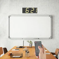 Large LED Wall Clock Digital Clock with Remote Control, Time Date Temperature Display Alarm Clocks , Auto-Dimming, Night Light for Classroom Living Room Bedroom Birthday Gift 4