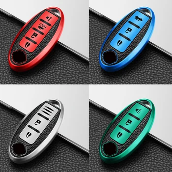 Cover per chiave/telecomando per nissan juke leaf micra k12 note patrol qashqai j11 j10 tiida versa x-trail xtrail x trail t32 Infiniti - Custodia cover chiave auto per nissan juke leaf micra k12 note patrol qashqai j11 j10