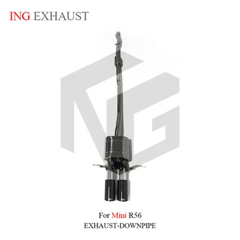 Sistema di Scarico Catback ING Tuning Switch in Acciaio Inox 304 per Mini Cooper S Cabrio R56 1.6t 2.0t con Valvola Remota e Silenziatore Automatico