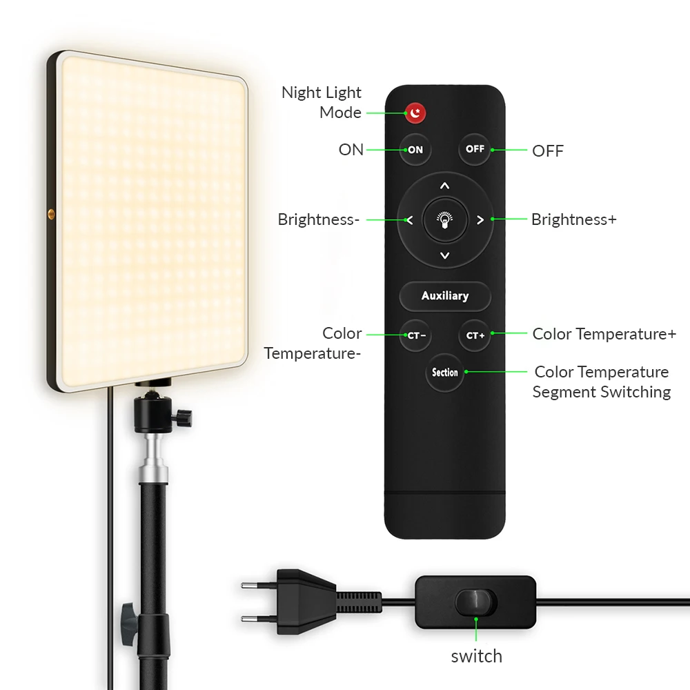 55W 18"/45cm Ring Light Kit [New Version], 5600K 0-100% Dimming LED Selfie Light With Light Stand And Phone Holder For Makeup Lash Tattoo Barber Vlog