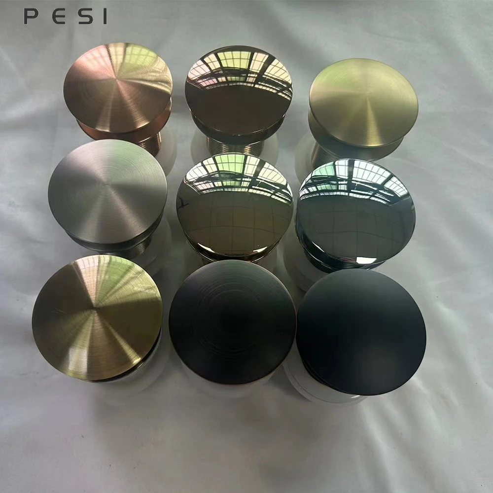 

Раковина для ванной комнаты, выдвижная водостойкая Стопорная пробка, аксессуары для смесителя для ванной комнаты, латунный матовый черный хром/Античный/розовое золото/Bru