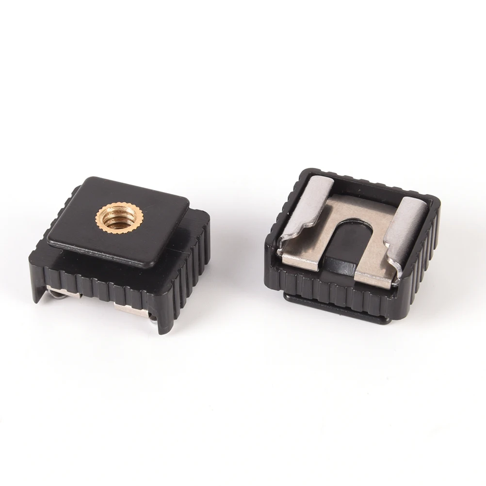 Flash Hot Shoe Mount Adapter Of 1/4" Screw Thread For Studio Light Stand Tripod Canon 580EX II/580EX/550EX