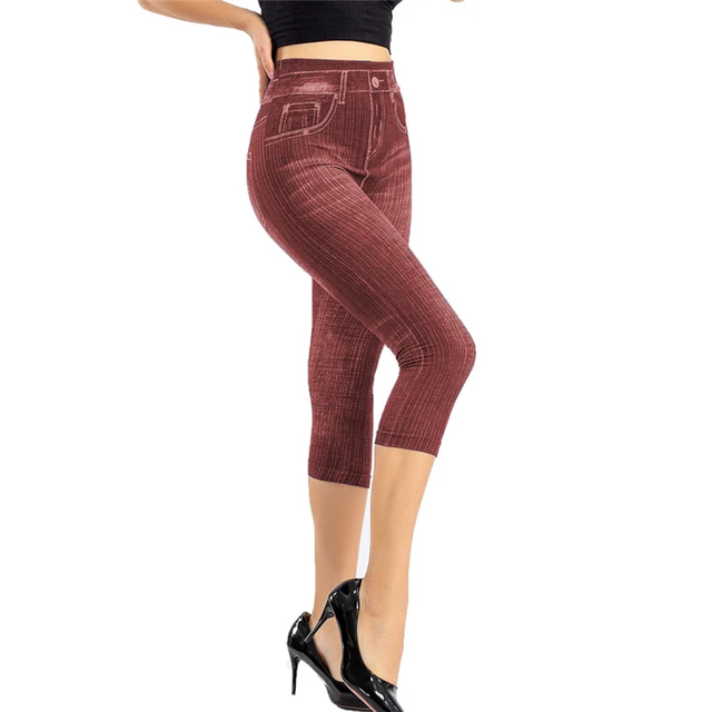 Jean skinny taille haute pour femme, pantalon capri en denim, jean skinny longueur genou, mode estivale 4