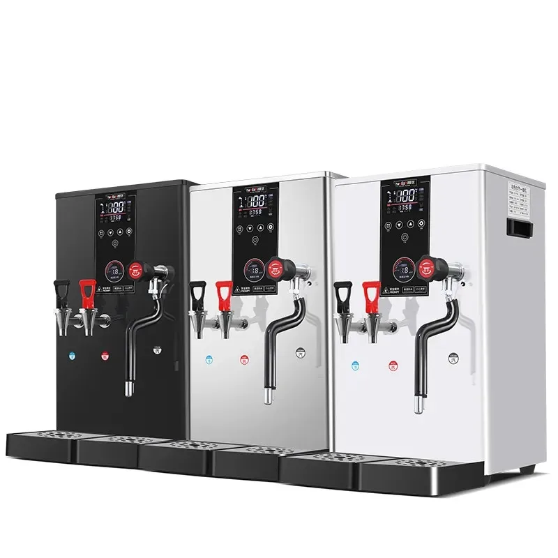 20L Commercial Intelligent LCD Touch Screen Water Boiling Machine With Steam 50L/H Hot Water And Cold Water Milk Foam Equipment 5