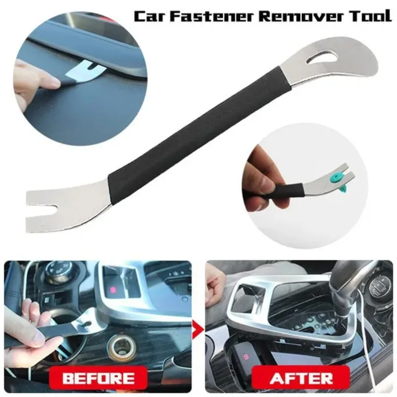Multifunctional Stainless Steel Durable Two-end Trim Removal Level Pry Tools Car Door Panel Terminal Fastener Remover Tool
