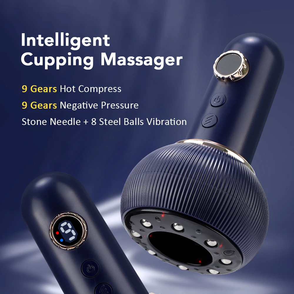Intelligent Suction Vacuum Cupping Anti Cellulite Beauty Massager Glass Jars Anti Cellulite Cupping Vacuum Slimming Guasha