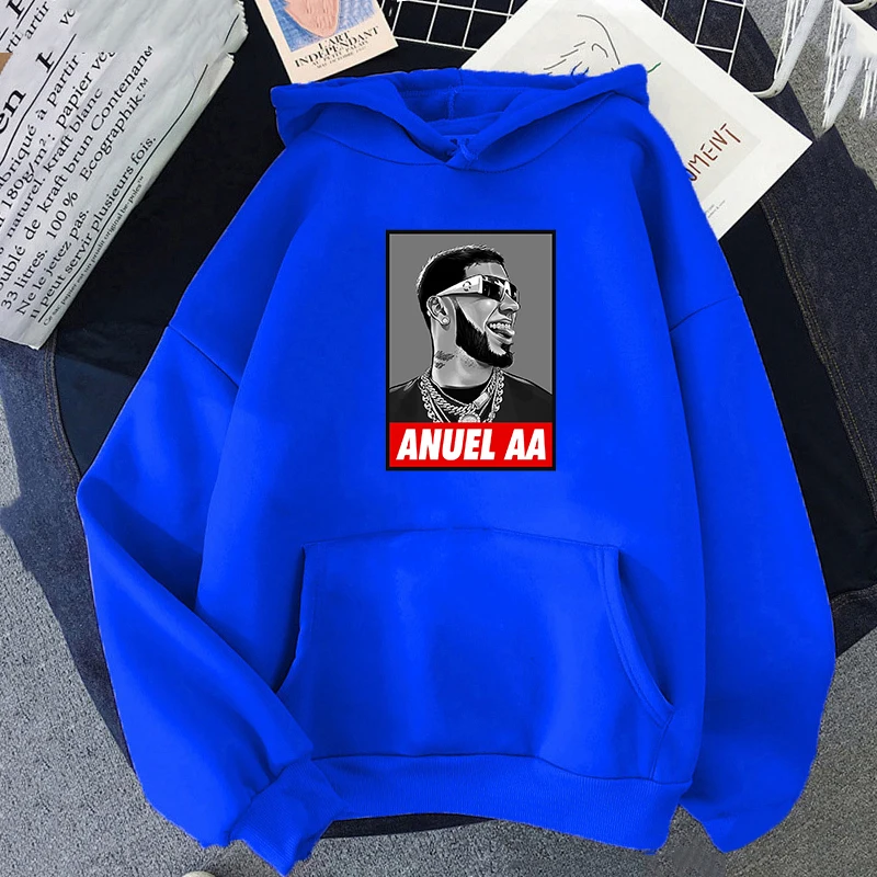 Anuel AA Album-Sudadera con capucha para hombre y mujer, prenda de manga  larga, estilo Hip Hop, Harajuku, primavera y otoño, invierno