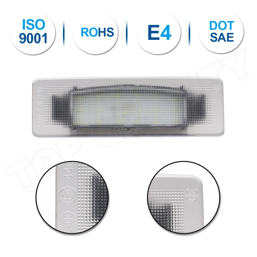 2Pcs For Kia Sportage 2016 2017 2018 2019 2020 2021 LED License Plate Light For Hyundai Tucson 2019 2020 Number Plate Lamp