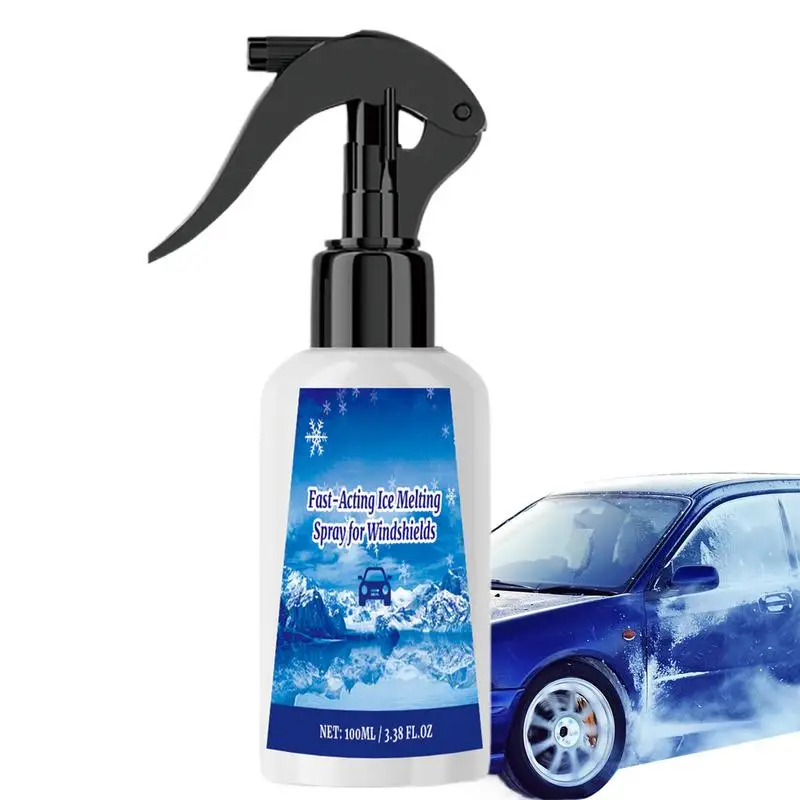 Deicer Spray For Car Windshield Deicer Spray Window Snow De-Icer Frost Remover Ice Melt Fast Acting Melts Ice
